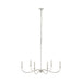 Z-Lite Arrington Polished Nickel 6 Light Chandelier 2301-42PN | theLightShop