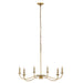 Z-Lite Arrington Rubbed Brass 6 Light Chandelier 2301-42RB | theLightShop