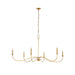 Z-Lite Arrington Rubbed Brass 6 Light Chandelier 2301-63RB | theLightShop
