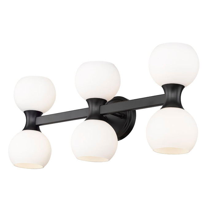Z-Lite Artemis Matte Black 6 Light Vanity 494-6V-MB | theLightShop