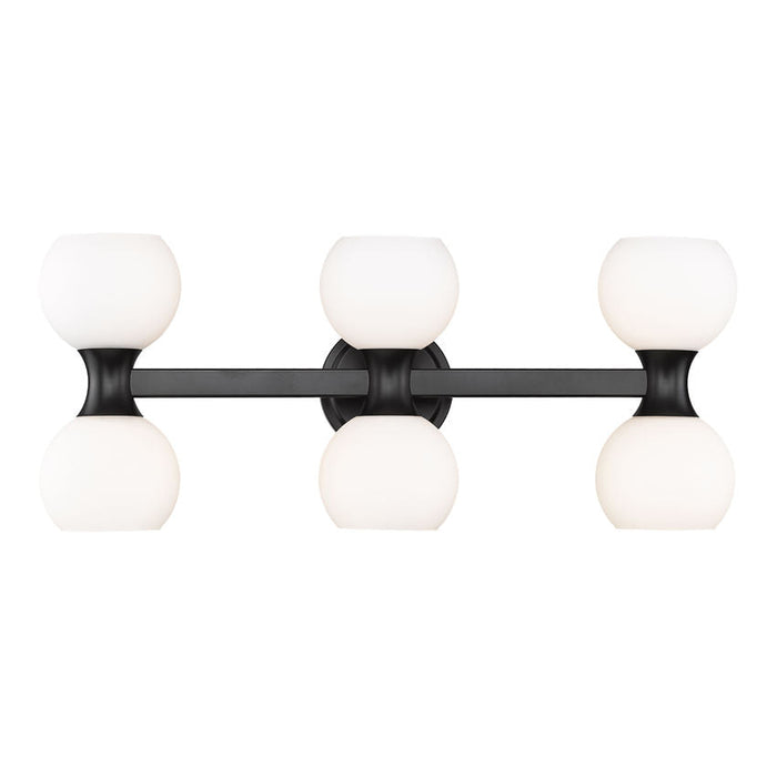 Z-Lite Artemis Matte Black 6 Light Vanity 494-6V-MB | theLightShop
