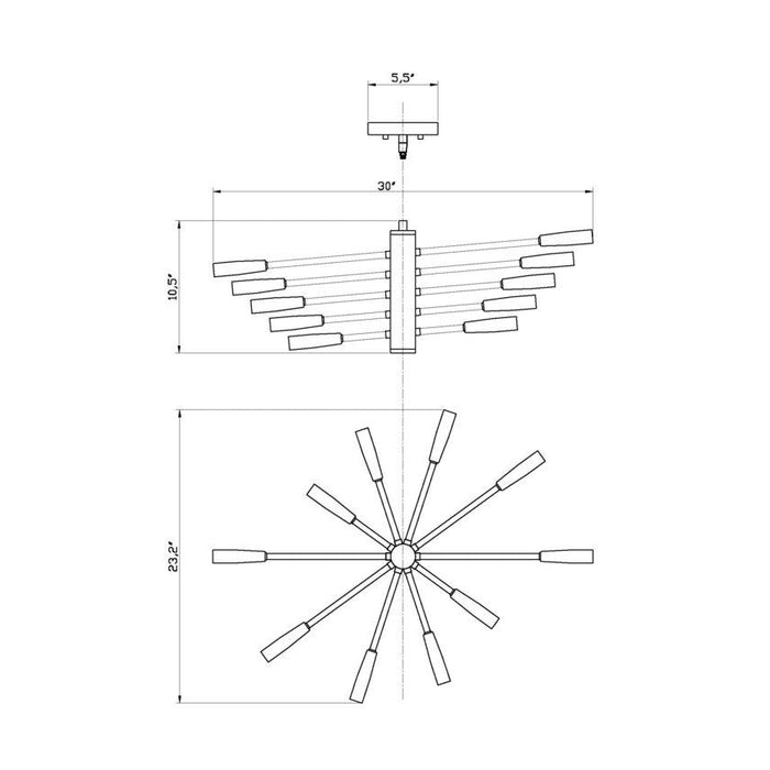 Z-Lite Ascension Chrome Chandelier 737-10CH | theLightShop