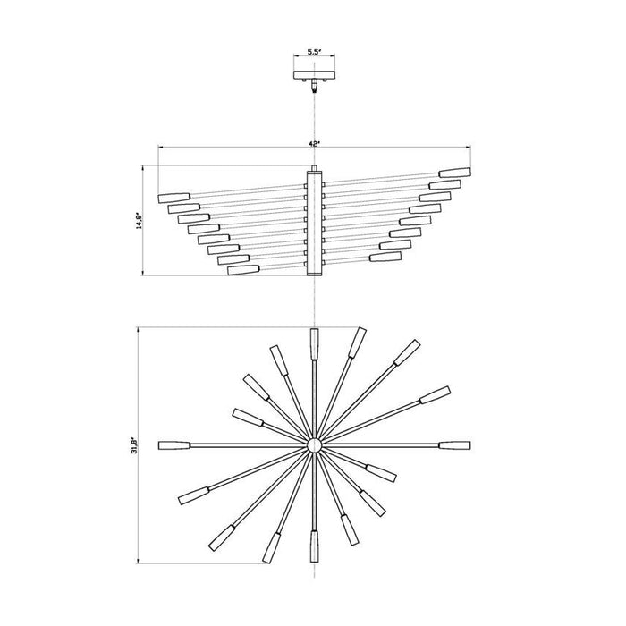Z-Lite Ascension Chrome Chandelier 737-16CH | theLightShop