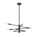 Z-Lite Ascension Matte Black Chandelier 737-10MB | theLightShop