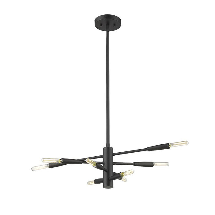 Z-Lite Ascension Matte Black Chandelier 737-8MB | theLightShop