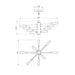 Z-Lite Ascension Matte Black Chandelier 737-8MB | theLightShop