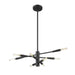 Z-Lite Ascension Matte Black Chandelier 737-8MB | theLightShop