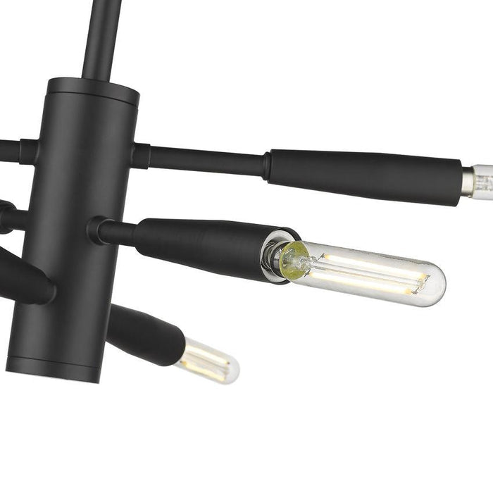 Z-Lite Ascension Matte Black Semi-Flushmount 737SF6-MB | theLightShop