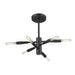 Z-Lite Ascension Matte Black Semi-Flushmount 737SF6-MB | theLightShop
