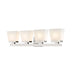 Z-Lite Astor Brushed Nickel 4 Light Vanity 1937-4V-BN | theLightShop