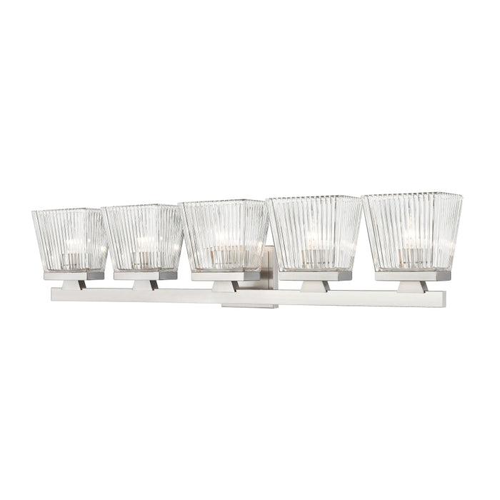 Z-Lite Astor Brushed Nickel 5 Light Vanity 1936-5V-BN | theLightShop