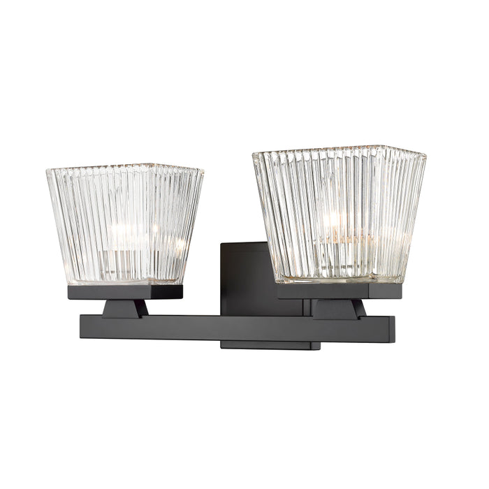 Z-Lite Astor Matte Black 2 Light Vanity 1936-2V-MB | theLightShop