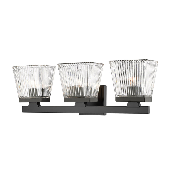 Z-Lite Astor Matte Black 3 Light Vanity 1936-3V-MB | theLightShop