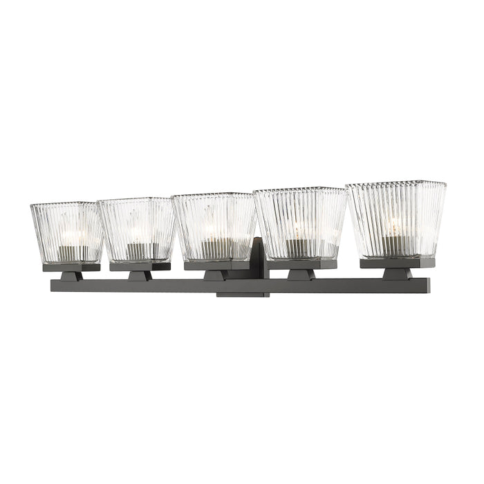 Z-Lite Astor Matte Black 5 Light Vanity 1936-5V-MB | theLightShop