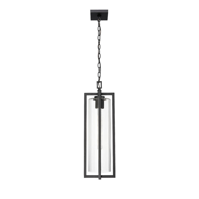 Z-Lite Aura Outdoor Pendant Black 1 Light 5013CHB-BK | theLightShop