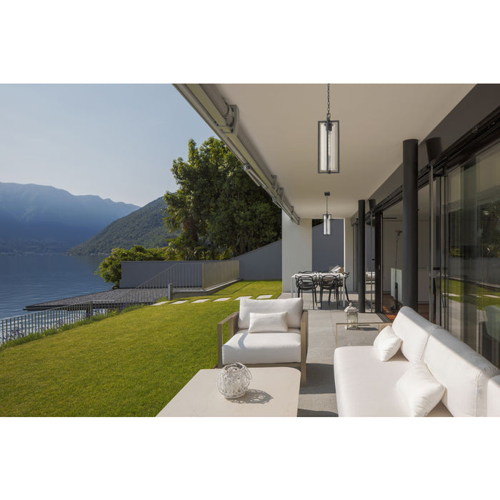 Z-Lite Aura Outdoor Pendant Black 1 Light 5013CHB-BK | theLightShop