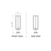 Z-Lite Aura Outdoor Pier Mounted Fixture Black 1 Light 5013PHBR-533PM-BK | theLightShop