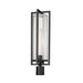 Z-Lite Aura Outdoor Post Mount Fixture Black 1 Light 5013PHBR-BK | theLightShop