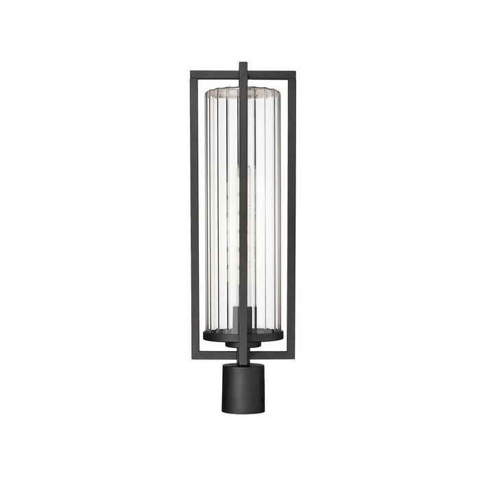 Z-Lite Aura Outdoor Post Mount Fixture Black 1 Light 5013PHBR-BK | theLightShop