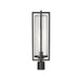 Z-Lite Aura Outdoor Post Mount Fixture Black 1 Light 5013PHBR-BK | theLightShop