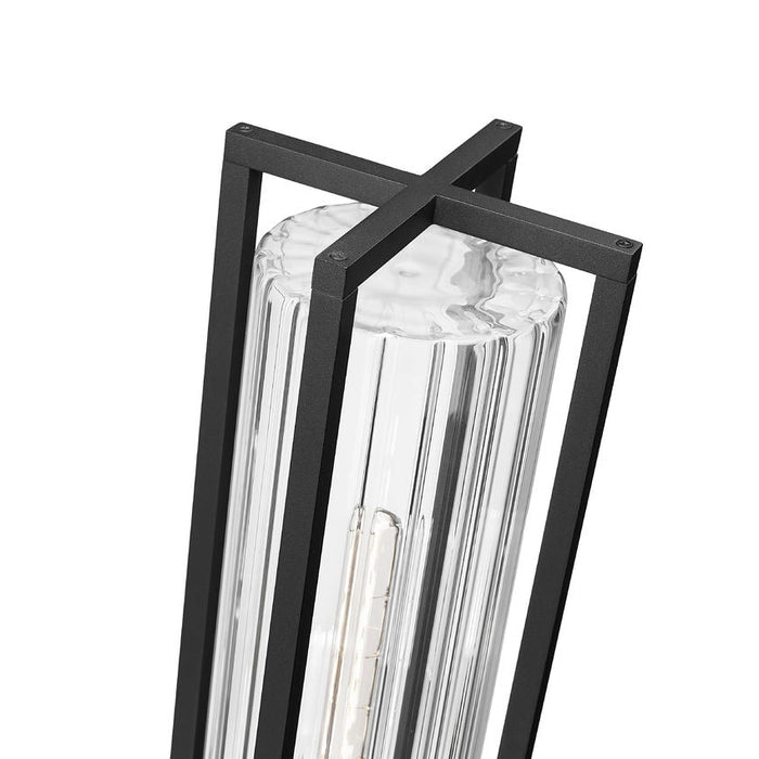 Z-Lite Aura Outdoor Post Mount Fixture Black 1 Light 5013PHBR-BK | theLightShop