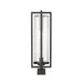Z-Lite Aura Outdoor Post Mount Fixture Black 1 Light 5013PHBS-BK | theLightShop