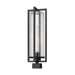 Z-Lite Aura Outdoor Post Mount Fixture Black 1 Light 5013PHBS-BK | theLightShop