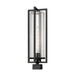 Z-Lite Aura Outdoor Post Mount Fixture Black 1 Light 5013PHBS-BK | theLightShop