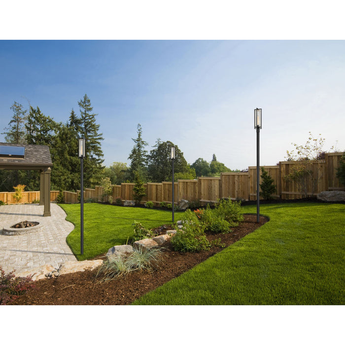 Z-Lite Aura Outdoor Post Mounted Fixture Black 1 Light 5013PHBR-5009P120-BK | theLightShop