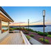 Z-Lite Aura Outdoor Post Mounted Fixture Black 1 Light 5013PHBR-5009P96-BK | theLightShop
