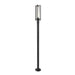 Z-Lite Aura Outdoor Post Mounted Fixture Black 1 Light 5013PHBR-5012P-BK | theLightShop