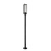 Z-Lite Aura Outdoor Post Mounted Fixture Black 1 Light 5013PHBR-5012P-BK | theLightShop
