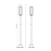 Z-Lite Aura Outdoor Post Mounted Fixture Black 1 Light 5013PHBR-567P-BK | theLightShop