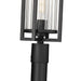 Z-Lite Aura Outdoor Post Mounted Fixture Black 1 Light 5013PHBR-567P-BK | theLightShop
