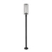Z-Lite Aura Outdoor Post Mounted Fixture Black 1 Light 5013PHBR-567P-BK | theLightShop