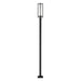 Z-Lite Aura Outdoor Post Mounted Fixture Black 1 Light 5013PHBS-536P-BK | theLightShop