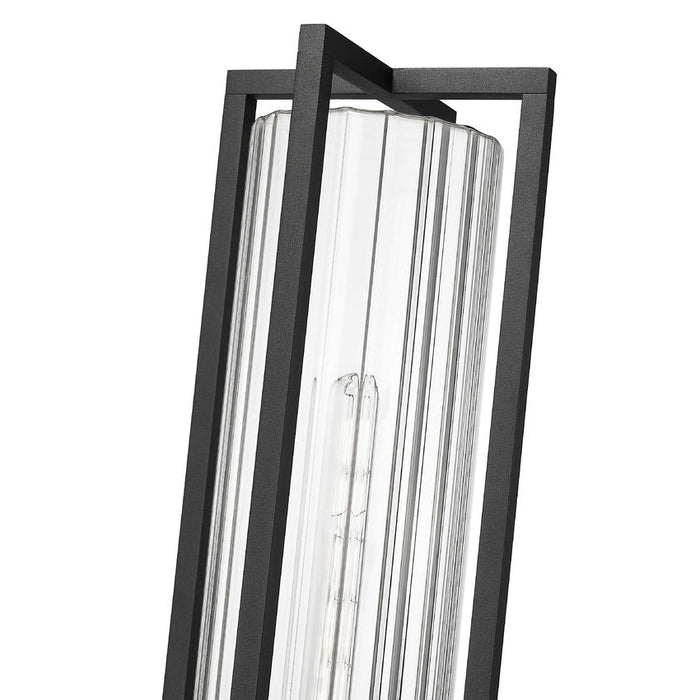 Z-Lite Aura Outdoor Post Mounted Fixture Black 1 Light 5013PHBS-536P-BK | theLightShop