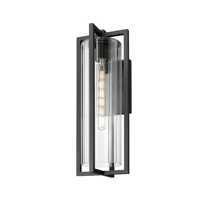 Z-Lite Aura Outdoor Wall Sconce Black 1 Light 5013B-BK | theLightShop