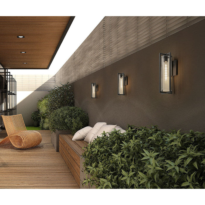 Z-Lite Aura Outdoor Wall Sconce Black 1 Light 5013B-BK | theLightShop