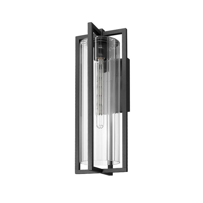 Z-Lite Aura Outdoor Wall Sconce Black 1 Light 5013B-BK | theLightShop