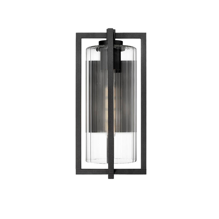 Z-Lite Aura Outdoor Wall Sconce Black 1 Light 5013M-BK | theLightShop