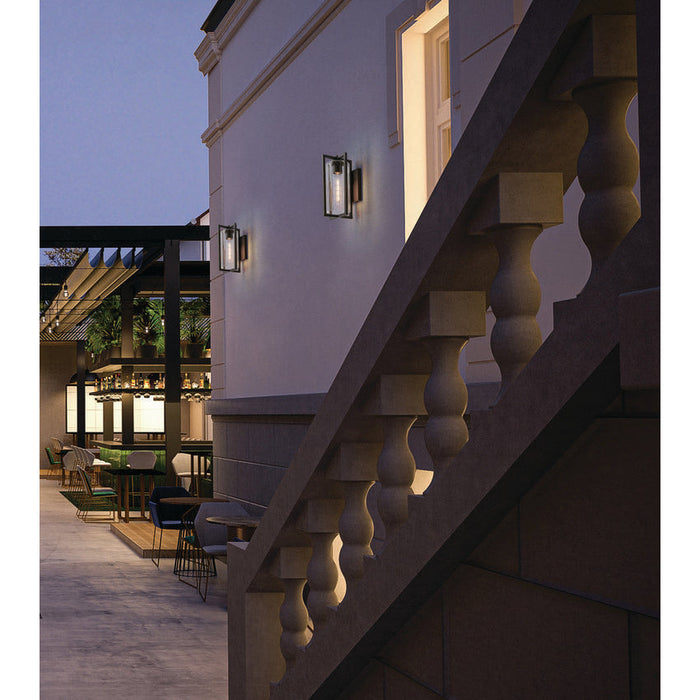 Z-Lite Aura Outdoor Wall Sconce Black 1 Light 5013M-BK | theLightShop