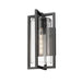Z-Lite Aura Outdoor Wall Sconce Black 1 Light 5013M-BK | theLightShop