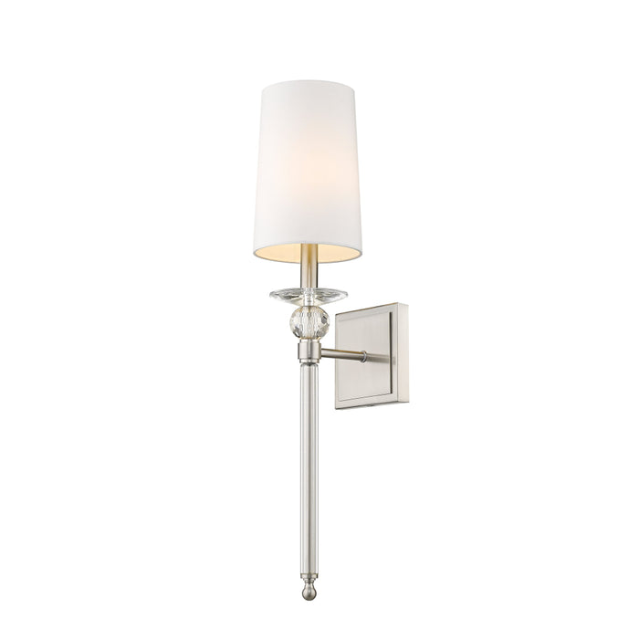 Z-Lite Ava Brushed Nickel Wall Sconce 804-1S-BN | theLightShop
