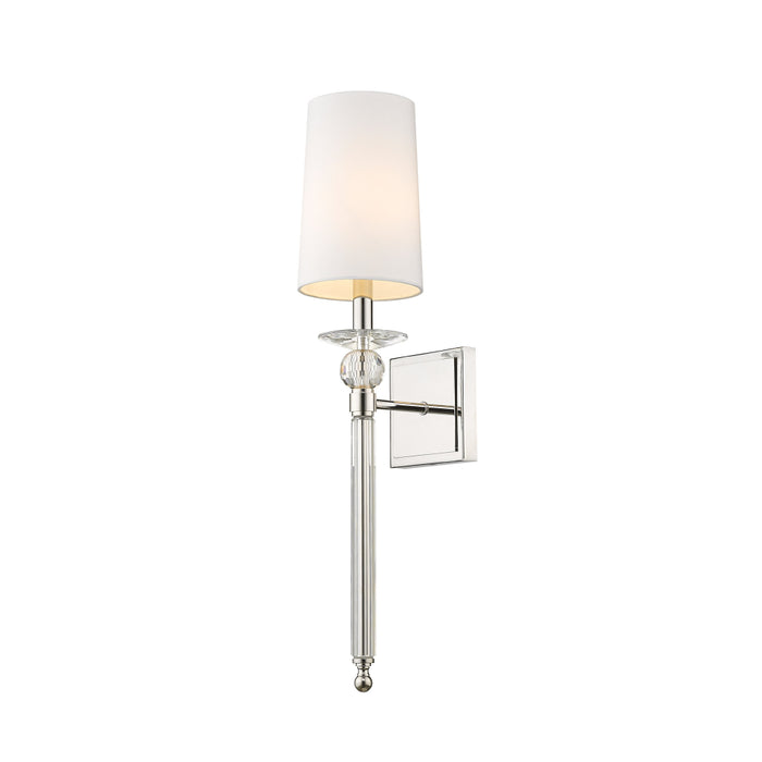 Z-Lite Ava Polished Nickel Wall Sconce 804-1S-PN | theLightShop