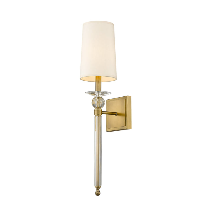 Z-Lite Ava Rubbed Brass Wall Sconce 804-1S-RB | theLightShop