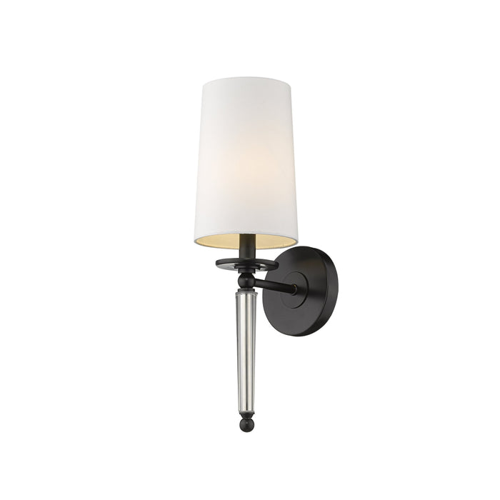 Z-Lite Avery Matte Black Wall Sconce 810-1S-MB | theLightShop