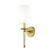 Z-Lite Avery Rubbed Brass Wall Sconce 810-1S-RB-WH - Wall Sconce