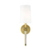 Z-Lite Avery Rubbed Brass Wall Sconce 810-1S-RB-WH - Wall Sconce