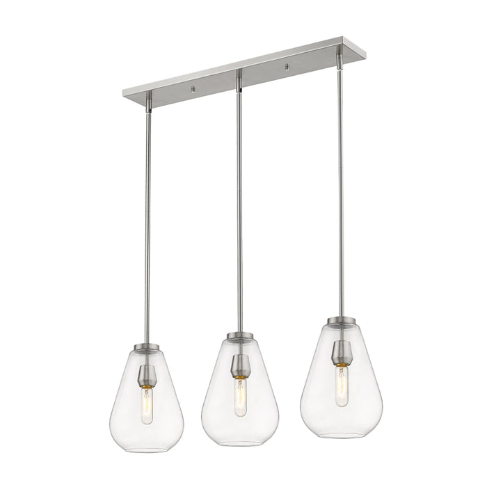 Z-Lite Ayra Brushed Nickel Island-Billiard 488P8-3L-BN | theLightShop